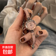 職場(chǎng)氣質(zhì)時(shí)尚高級感小眾鏈條式女表高顏值防水女表送女友生日禮物 珊瑚粉