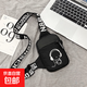 潮牌胸包男士小挎包超輕迷你手機包女款小包女輕便運動(dòng)單肩斜挎包 音樂(lè )小子