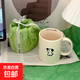 奶油色坐姿可愛(ài)帕恰狗馬克杯子高顏值陶瓷杯ins風(fēng)水杯家用 米白色小狗杯隨機(jī)發(fā) 1個(gè) 350ml
