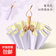 16骨晴雨傘男女太陽(yáng)兩用防曬防紫外大號抗風(fēng)高級感遮陽(yáng)傘折疊雨傘 16骨-紫苑色【彩膠-晴雨兩用傘】