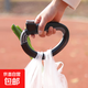 便攜提菜器拎菜器塑料袋提手提菜神器掛環(huán)手提器購物拎袋器提物器 黑色