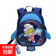 新款幼兒園書(shū)包寶寶卡通奧特曼硬殼小雙肩包兒童蛋殼小背包包 藏藍色小號帶掛件