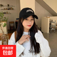 棒球帽男女2025新款帽子寬帽檐大頭圍鴨舌帽顯臉小防曬帽遮陽(yáng)帽子 顯臉小鴨舌帽 黑色 均碼