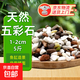 天然五彩石原石魚(yú)缸底砂造景裝飾庭院裝飾多肉盆栽鋪面五彩小石頭 天然五彩石5斤【1-2厘米】