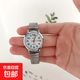 中老年人數(shù)字夜光手表爸媽奶奶大數(shù)字夜光彈簧石英表金色夜光表 銀色女表