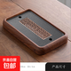 仿烏金石茶盤(pán)家用茶具茶臺儲水排水式干泡臺石頭輕奢現代托盤(pán)實(shí)木 小仿黃花梨古窗39*26儲排款