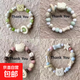 景德可愛(ài)手鏈貓咪HelloKitty中式百搭可愛(ài)女款學(xué)生高顏值閨蜜手串 陶瓷手鏈-白貓