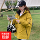 2024秋冬新款羽絨棉服外套女寬松休閑工裝棉衣戶(hù)外夾克棉襖 黃色 L【105-120斤】