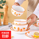 碗盤套裝家用2024新款大吉大利釉下彩喬遷餐具新婚禮品碗蝶筷組合 4.5英寸米飯碗【1只裝泡沫箱】 大桔大利