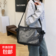 2026春夏帆布時(shí)尚簡(jiǎn)約透明痛包時(shí)尚包包可愛(ài)少女女包大容量痛包 黑色
