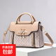 2026女包中年媽媽包感大容量手提包潮時(shí)尚大氣百搭單肩斜挎包 卡其