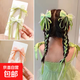 漢服頭飾女兒童發(fā)帶女綁發(fā)蝴蝶結編發(fā)發(fā)夾女童公主長飄帶發(fā)卡發(fā)飾 蝴蝶結飄帶綠色2個