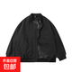 美式短款ma1飛行夾克棉服男款秋冬季加厚夾棉cleanfit外套棒球服 10609-0799黑色【春秋款】 XL 【建議140-165斤】