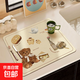 奶油風(fēng)可愛(ài)餐墊廚房瀝水墊洗手臺面吸水墊家用防滑隔熱吸水餐墊 你好早安-米色 30*40*【常規推薦款】