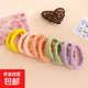 韓版百搭配飾發(fā)圈糖果色高馬尾橡皮筋毛巾發(fā)圈發(fā)繩扎頭兒 混色10條