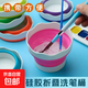 可折疊水彩水粉洗筆桶顏料涮筆筒圓形小水桶專(zhuān)用美術(shù)生水桶洗筆筒 顏色隨機1個(gè)裝