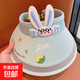 兒童防曬帽女夏季空防曬寶寶遮陽帽透氣女童卡通太陽帽女款 冰絲兔子耳朵-淺藍(lán) 適合3-6歲 頭圍48cm-54cm