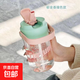 水杯女生高顏值郁金香隨身杯透明便攜吸管杯咖啡杯子帶蓋夏 郁金香1ml