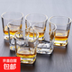 方形玻璃杯家用待客杯子喝水綠茶杯果汁啤酒杯耐熱高檔玻璃茶杯 四方杯160ml 4只裝
