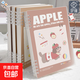 加厚PP活頁(yè)筆記本本子學(xué)生專(zhuān)用高顏值臘腸小狗活頁(yè)本b5可拆卸線(xiàn)圈本考研加厚A5不硌手日記本記事本 B5【蘋(píng)果與狗】1本裝