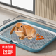 寵物防掀翻尿屎盆兔子藍色龍貓荷蘭防翻固定尿盆寵物用品貓狗通用 大號海天藍65*50*6.5cm