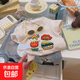 男女童T恤中小童時(shí)尚印花兒童新款半袖上衣童裝2025夏季短袖G135 短T麥當勞 100 cm