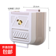 廚衛壁掛式垃圾桶卡通可愛(ài)收納 大號卡其色（送狗頭貼）