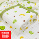 嬰兒浴巾a類(lèi)純棉紗布吸水新生超柔兒童夏涼被洗澡初生全棉蓋毯 【六層寬邊】牛油果 110cm*110cm±3(拉伸）