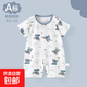 嬰兒衣服夏季薄款新生嬰幼兒睡衣外出男女寶寶空調短袖夏裝連體衣 史迪奇 80cm