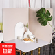 純色雙面背景板便攜折疊拍照布白色背景板攝影道具靜物產(chǎn)品圖片背景墻防水防油擺拍直播拍攝背景 雙面白+雙面咖+雙面咖 3張組合【送3個卡個扣】 40*40cm