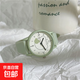 LAKDN2025新款果凍手表女款高顏值初中高中學(xué)生考試專用女孩石英 綠色