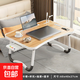 【出口轉內銷(xiāo)】床上電腦桌床上書(shū)桌筆記本電腦桌可折疊桌子床上桌 胡桃USB款 USB+抽屜卡槽杯托提手