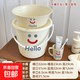 茉茗帶蓋水桶家用儲(chǔ)水用特大號家用加厚洗衣洗澡提水桶學(xué)生宿舍用 【4件套】大號