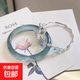 中式藍(lán)冰狐貍手鐲蝴蝶手鏈?zhǔn)执团亚謇涓袣赓|(zhì)古風(fēng)手飾品套裝 藍(lán)鳶冰狐【手鐲+手鏈】套裝