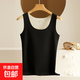 【保暖小背心】無(wú)痕加絨親膚保暖背心打底衫女士?jì)却┘雍袂锒?保暖背心（黑色） XL【110-120斤】
