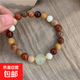 檀木國風(fēng)寶珠手鏈新款民族六字串珠手飾箴言中式古風(fēng)念珠禪意手串 寶珠圓珠手鏈【一條裝】
