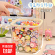 桌面萌粒展示架收納盒帶蓋防塵簡(jiǎn)約盲盒手辦玩偶儲存盒展示盒女生 大號彈蓋款