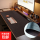 牛皮電腦桌墊輕奢高級感大鼠標墊桌墊辦公鍵盤(pán)墊書(shū)桌墊寫(xiě)字臺桌墊 復古牛皮-雙面雙色【深咖+黑】 50x100cm【升級加厚任意玩?！? title=