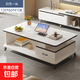 茶幾客廳家用茶桌鋼化玻璃茶臺小戶(hù)型簡(jiǎn)易桌子簡(jiǎn)約現代陽(yáng)臺小茶幾 【單抽屜】白大理石紋色120*60cm