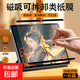 適用蘋(píng)果ipad平板可拆卸磁吸類(lèi)紙膜 第10代9/air5/6/ipadpro/mini6/7/iPad12.9寸全面屏磨砂保護膜 iPad Air4/Air5-10.9寸 1片裝|送收納夾