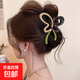 法式簡(jiǎn)約大號(hào)波浪抓夾女高級(jí)感鯊魚(yú)夾2025新款后腦勺盤(pán)發(fā)頭飾蝴蝶 黃咖撞色蝴蝶抓夾