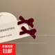蝴蝶結發(fā)夾頭飾可愛(ài)小號碎發(fā)劉海夾前額鴨嘴夾子秋冬 紅色2個(gè)