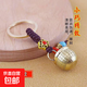 黃銅十二生肖轉錢(qián)鑰匙扣時(shí)來(lái)運轉汽車(chē)掛件解壓?jiǎn)蚊嫘D貔貅鑰匙鏈 百福缸珠繩掛件