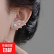999足銀耳釘女簡(jiǎn)約小眾養耳洞耳骨釘螺絲擰扣耳飾生日禮物送女友 藍色耳釘+品牌禮盒+證書(shū) 5mm一對