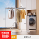 晾衣架落地免安裝可折疊陽臺(tái)家用八爪多桿式晾曬掛衣室內(nèi)曬衣神器 單層款【折疊易收納】帶萬向輪
