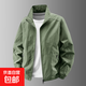 秋季新款工裝休閑夾克男士耐磨舒適透氣柔軟簡(jiǎn)約時(shí)尚百搭戶(hù)外套男 BSL-8919 軍綠 XL