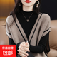 秋季2025年新款女裝針織衫馬甲女V領(lǐng)無袖毛衣背心寬松坎肩 2017駝色 L  【建議110斤-120斤】