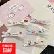 甜美少女心KT貓發(fā)夾可愛卡通學(xué)生劉海夾側(cè)邊夾ins高顏值發(fā)卡發(fā)飾 KT交叉發(fā)夾【主圖5個】