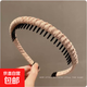 帶齒發(fā)箍女短發(fā)頭箍壓發(fā)卡洗臉用老年人老太太發(fā)夾發(fā)飾夾子 香檳色