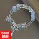 漸變爆花串珠小眾飾品蝴蝶流蘇吊墜捕夢(mèng)網(wǎng)閨蜜學(xué)生手鏈 藍色蝴蝶手鏈